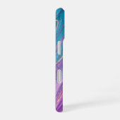 Ethereal Purple & Turquoise Marble Art Phone Case iPhone 16 Hülle (Rechte Seite)