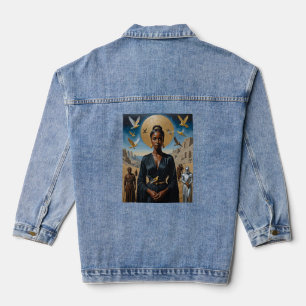 Ethereal Queen Divine Fantasy Art T-Shirt Jeansjacke