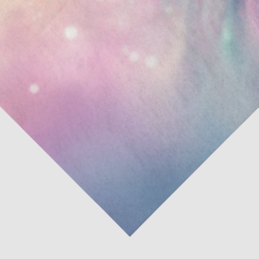 Ethereal Rainbow Unicorn Portrait Decoupage Seidenpapier (Ausschnitt)