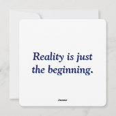 Ethereal Reverie - Surreal Dreamscape Grußwagen Feiertagskarte (Rückseite)