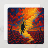 Ethereal Reverie - Surreal Dreamscape Grußwagen Feiertagskarte (Vorne/Hinten)