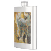 Ethereal Rinpa Kitten | Japanischer Golden Mist Flachmann (Links)