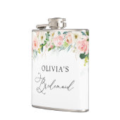 Ethereal Rosa Roses Brautparty Flask Flachmann (Links)