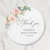 Ethereal Rosa Roses Brautparty Geschenk Tag Geschenkanhänger (Vorderseite)