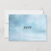 Ethereal Sandy Beach Wedding RSVP Card Karte (Rückseite)