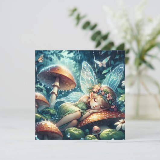 Ethereal Schlaf auf einem Pilz Karte (Stehend Vorderseite)