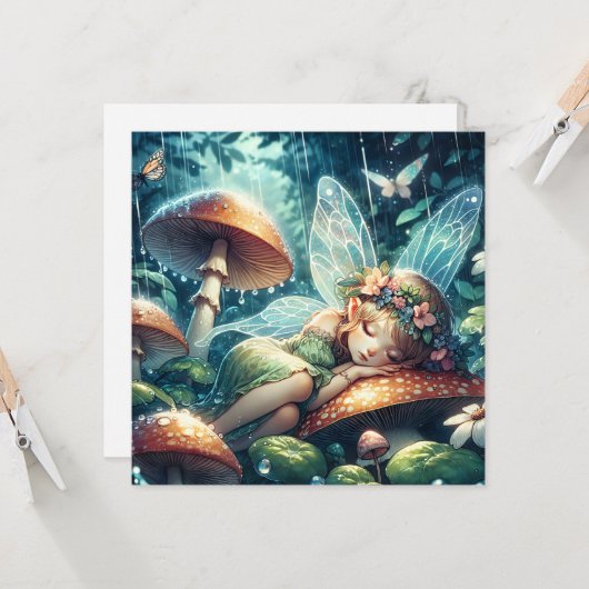 Ethereal Schlaf auf einem Pilz Karte (Vorderseite/Rückseite Beispiel)