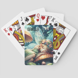 Ethereal Schlaf auf einem Pilz Personalisiert Spielkarten