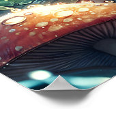 Ethereal Schlaf auf einem Pilz Poster (Ecke)