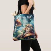 Ethereal Schlaf auf einem Pilz Tasche (Von Nahem)