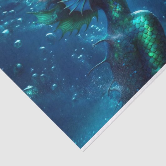 Ethereal Siren Mermaid Ocean Decoupage Seidenpapier (Ausschnitt)