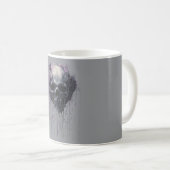 Ethereal Skull Abstract Grunge Dark Art Kaffeetasse (VorderseiteRechts)