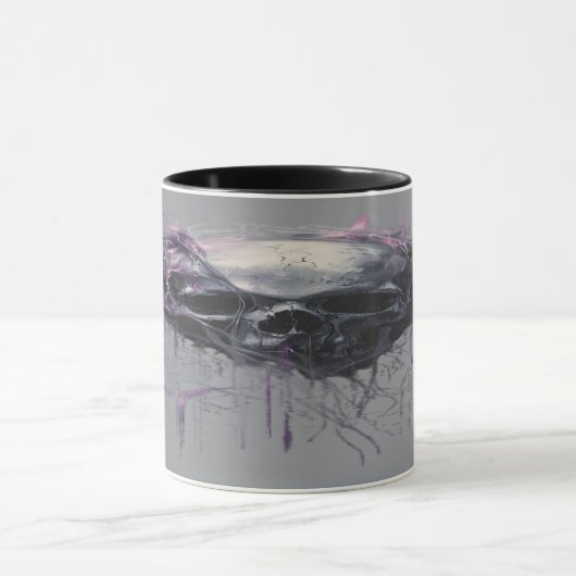 Ethereal Skull Abstract Grunge Dark Art Tasse (Zentrum)