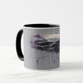 Ethereal Skull Abstract Grunge Dark Art Tasse (Vorderseite Links)