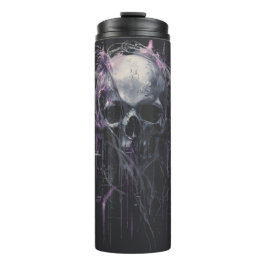 Ethereal Skull Abstract Grunge Dark Art Thermosbecher