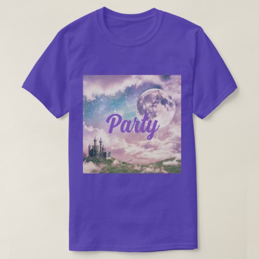 Ethereal Sky Castle Party T - Shirt (Design vorne)