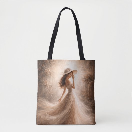 Ethereal Slavic Water Nymph Tote Bag Boho Tasche (Vorderseite)