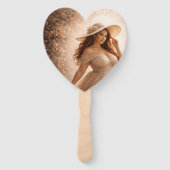 Ethereal Slavic Water Nymph Wedding Program Fan  Fächer (Rückseite)