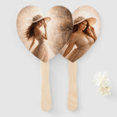 Ethereal Slavic Water Nymph Wedding Program Fan  Fächer (Vorne und Hinten)