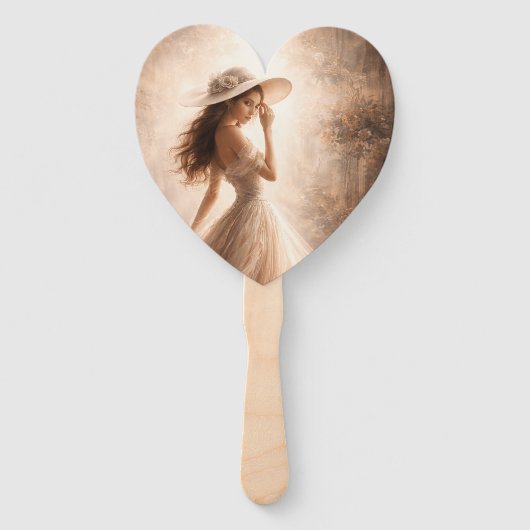 Ethereal Slavic Water Nymph Wedding Program Fan  Fächer (Vorderseite)