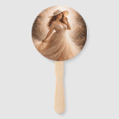 Ethereal Slavic Water Nymph Wedding Program Fan  Fächer (Rückseite)