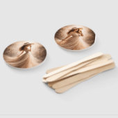 Ethereal Slavic Water Nymph Wedding Program Fan  Fächer (Non-assembled)