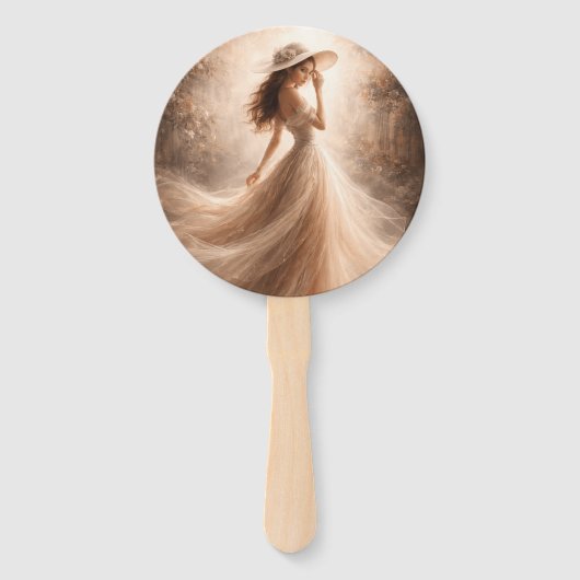 Ethereal Slavic Water Nymph Wedding Program Fan  Fächer (Vorderseite)