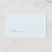 Ethereal Snowy Winter Forest Pine Tree Landscape Visitenkarte (Rückseite)