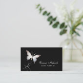 Ethereal Sparkle Butterfly Eleganter Eventplaner Visitenkarte (Stehend Vorderseite)