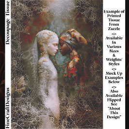 Ethereal Spiritual Women, Symbolic EX6L Decoupage Seidenpapier