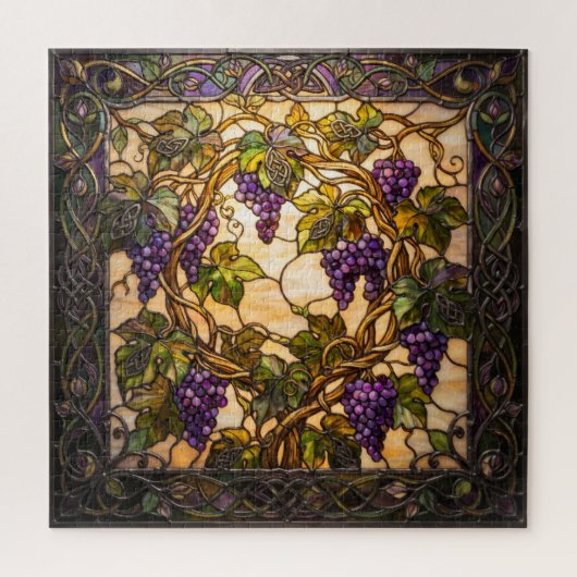 Ethereal Stained Glass Grapevine Puzzle (Vertikal)