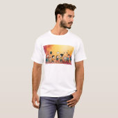"Ethereal Sunset Gradient Tee | Abstrakte Traumlan (Vorne ganz)