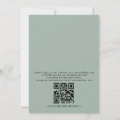 Ethereal Sunset Rustic Elegant QR Code Wedding Einladung (Rückseite)