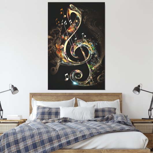 Ethereal Symphony Leinwanddruck (Insitu (Schlafzimmer))
