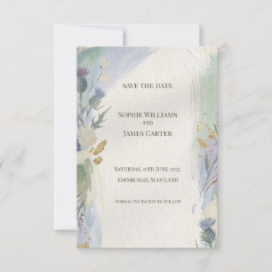 Ethereal Thistle Save-the-Date-Karte Save The Date