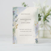 Ethereal Thistle Save-the-Date-Karte Save The Date (Stehend Vorderseite)