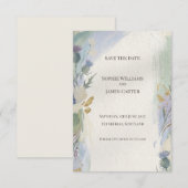 Ethereal Thistle Save-the-Date-Karte Save The Date (Vorne/Hinten)