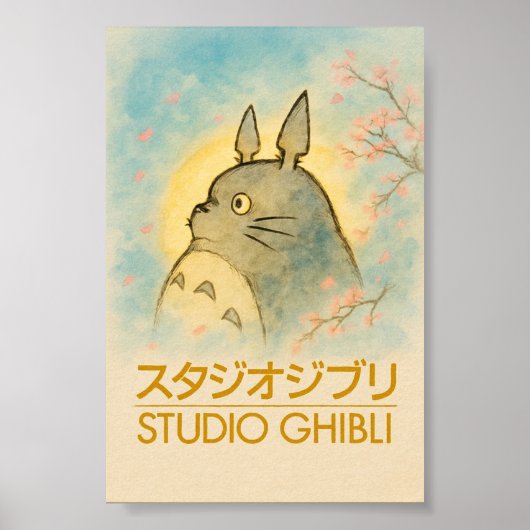 Ethereal Totoro Blossom Poster (Vorne)