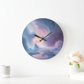 Ethereal Traumscape - Surreal Pastel Fantasy Art Große Wanduhr (Zuhause)