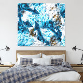 Ethereal Velocity: Geometric Cloud & Arrow Fusion Leinwanddruck (Insitu (Schlafzimmer))