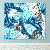 Ethereal Velocity: Geometric Cloud & Arrow Fusion Leinwanddruck (Insitu (Holzboden))