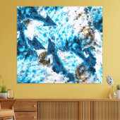 Ethereal Velocity: Geometric Cloud & Arrow Fusion Leinwanddruck (Insitu (Wohnzimmer))