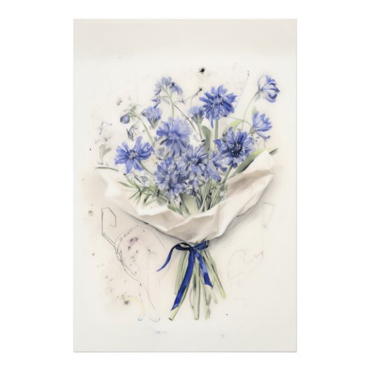 Ethereal Violet Bouquet Fotodruck (Vorne)