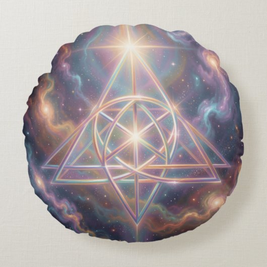 Ethereal Vision – Beyond Reality27 Rundes Kissen (Vorderseite)
