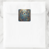 Ethereal Vision – Beyond Reality29 Quadratischer Aufkleber (Tasche)