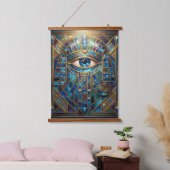 Ethereal Vision – Beyond Reality29 Wandteppich Mit Holzrahmen (Schlafzimmer)