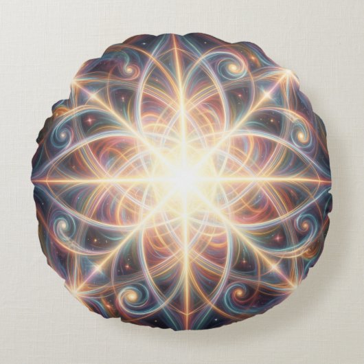 Ethereal Vision – Beyond Reality51 Rundes Kissen (Vorderseite)