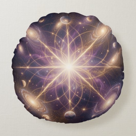 Ethereal Vision – Beyond Reality57 Rundes Kissen (Vorderseite)