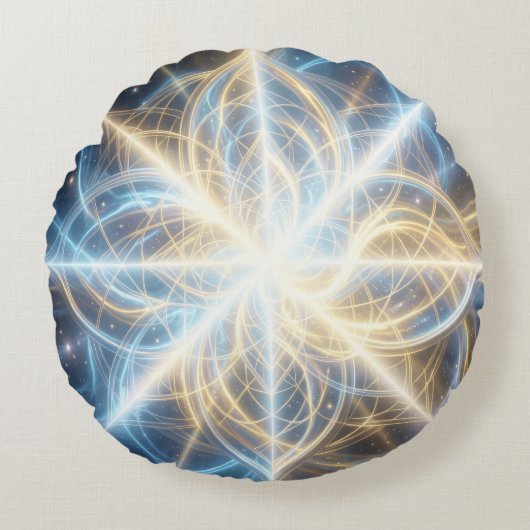 Ethereal Vision – Beyond Reality.98 Rundes Kissen (Vorderseite)