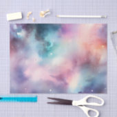 Ethereal Wasserfarbe Galaxy Dreamy Kosmic Seidenpapier (Handwerk)